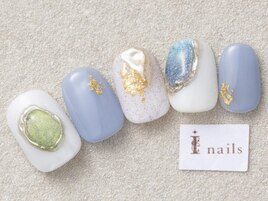 夏宝石ネイル￥8500