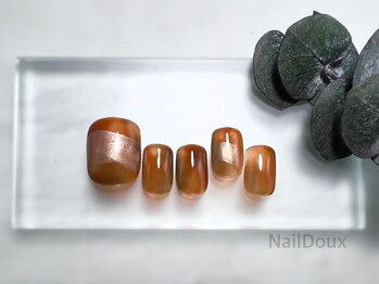 ネイル ドゥ 岡山駅前店(Nail Doux)/べっ甲フットネイル