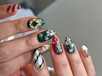 クリスマスネイル