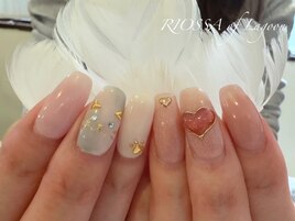 ガーリーネコちゃんネイル