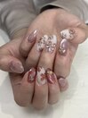 ayuri 〈手描き　桜ネイル〉