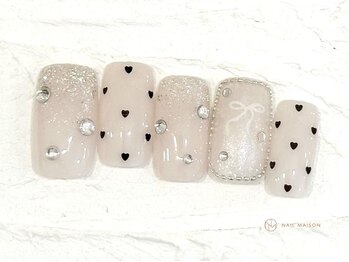 ネイルメゾン 池袋店(NAIL MAISON)/ハートドット¥6980