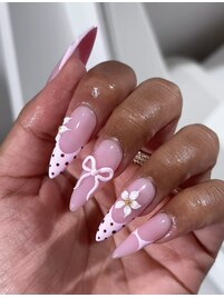 チップ長さ出しアートネイル