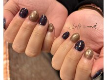 ~星降る夜のチェックネイル~