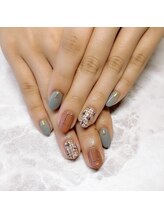 ネイルアンドビューティーサロン クリア(CLEAR)/ツイードネイル