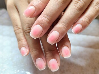 ネイルアンドまつげエクステ専門サロン スリー(THREE)/チークネイル+フレンチ