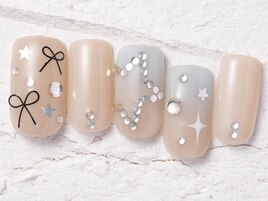 y2kグラデ星ネイル11300yen