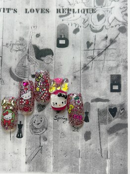 アトリエループ(atelier Loop by shiho)/shihoクリスマスキティーネイル