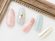 ルピアージュ(Lupiage)/ニュアンス大理石ネイル