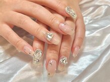 アイネイルズ 三宮店(I nails)/埋め尽くしハート ￥9500