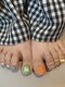 ウネ(～ une)の写真/【FOOT】ニュアンスデザインも多数ご用意♪足先まで気を抜かないのも人気の秘密☆足先からオシャレに♪