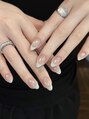 ベストネイル 渋谷109前店(Best Nail) マグネットベース、ホワイトフレンチネイル