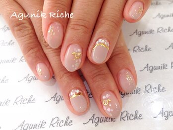 アグニークリッシェ(Agunik Riche)/【グレージュネイル】