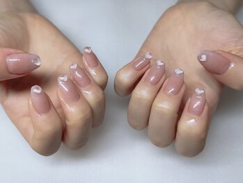 ネイル スパ ココプラス(Nail spa Cocoplus)/クリアハート×ベイビーブーマー