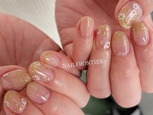 ネイルフロンティア 吉祥寺(NAIL FRONTIER)/繊細ミラー×フラワー11980円