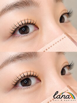 ラナ(lana)の写真/モチが違う！【LEDエクステ】専用のグルーをLEDライトで硬化する最新マツエク*束感コーティング仕上げも◎