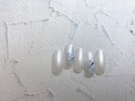パール×ブルーフラワー