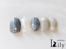 リリー 橋本店(Lily)/ブルーグリッターネイル