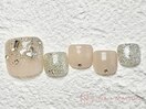 シンプルベージュラメ¥7980