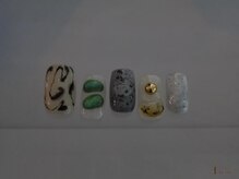 アイネイルズ 横浜WEST店(I-nails)/個性派ちぐはぐ10480円