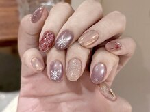 ナユキ 自由が丘店(NA.YUKI)/秋冬ネイル　エレガントデザイン