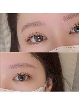 アイプラス 河原町三条(i plus)の写真/自まつ毛を大切にした丁寧な施術でお顔のバランスや生えグセを見ながらをデザインいたします。モチの良さ◎