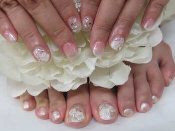 ネイルサロンミキ 横浜(MIKI)/結婚式ハンド&フットジェル3D