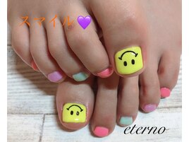 にこちゃんフットネイル