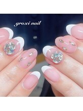 グロッシィネイル(gro:ci nail)/フレンチネイル　¥9000 14
