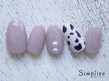シンプリー 西荻窪店(Simpliee)/ &nbsp;ダルメシアンネイル　￥7900