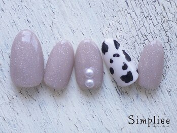 シンプリー 西荻窪店(Simpliee)/ &nbsp;ダルメシアンネイル　￥7900