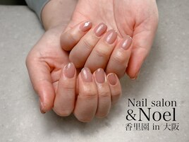 ラメフレンチネイル