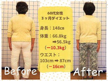 ばば鍼灸院/60代女性ダイエットの結果