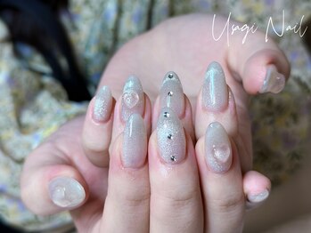 ウサギネイル 新大久保店(usagi nail)/マグネットフレンチ秋可愛い