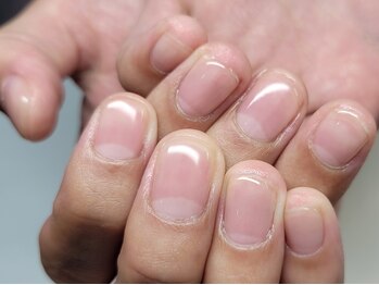 阿良波々岐(アラハバキ)/メンズネイル／クリアジェル