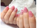 華奢リボンの甘カワネイル♪