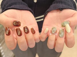 大人気マグネットネイル