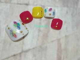 フット　カラフルホログラム