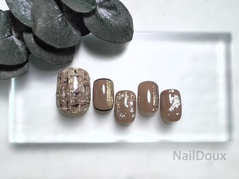 ネイル ドゥ 岡山駅前店(Nail Doux)/ツイードネイル