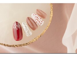 バレンタインネイル