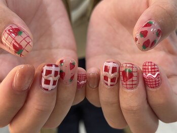 ゆびノさき イバラキシ(ibarakishi)/いちごネイル