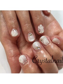 クリスタルネイル ボンベルタ橘店(CRYSTAL NAIL)/グラデーションネイル×3D
