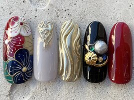 お正月梅フラワーアート¥14000