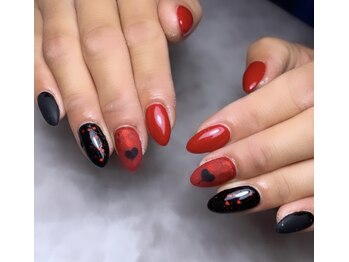 ベーラ(Bella)/レッドブラックネイル