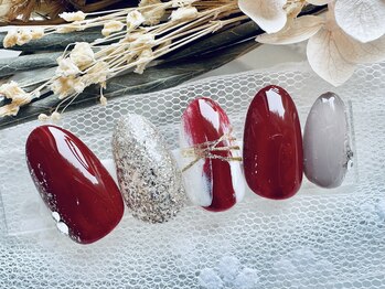 ネイルサロンアンドスクール ラフィーネ 池袋店/上品塗りかけネイル◆¥6990