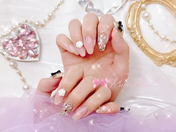 ワンホンネイル 新宿(Rumi Nail)/秋冬☆聖夜の華やかコース/新宿