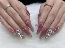 埋めつくしネイル¥10000