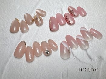 モーブ(mauve)の写真/【ブライダル◎】肌馴染み×最旬トレンドで褒められネイル♪丁寧ケア＆美フォルムで上品可愛い指先に☆