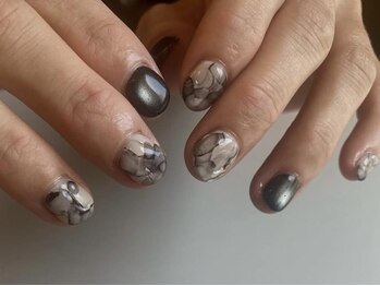 アイネイルズ 天神今泉店(I-nails)/【kanako】大理石インク