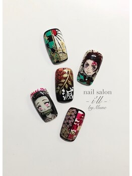 ネイルサロン アイル(nail salon i’ll)/鬼滅の刃☆痛ネイルチップ